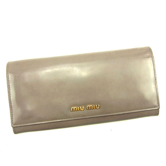 Miu Miu Handbags - Miu Miu Long Wallet Black Enamel T265